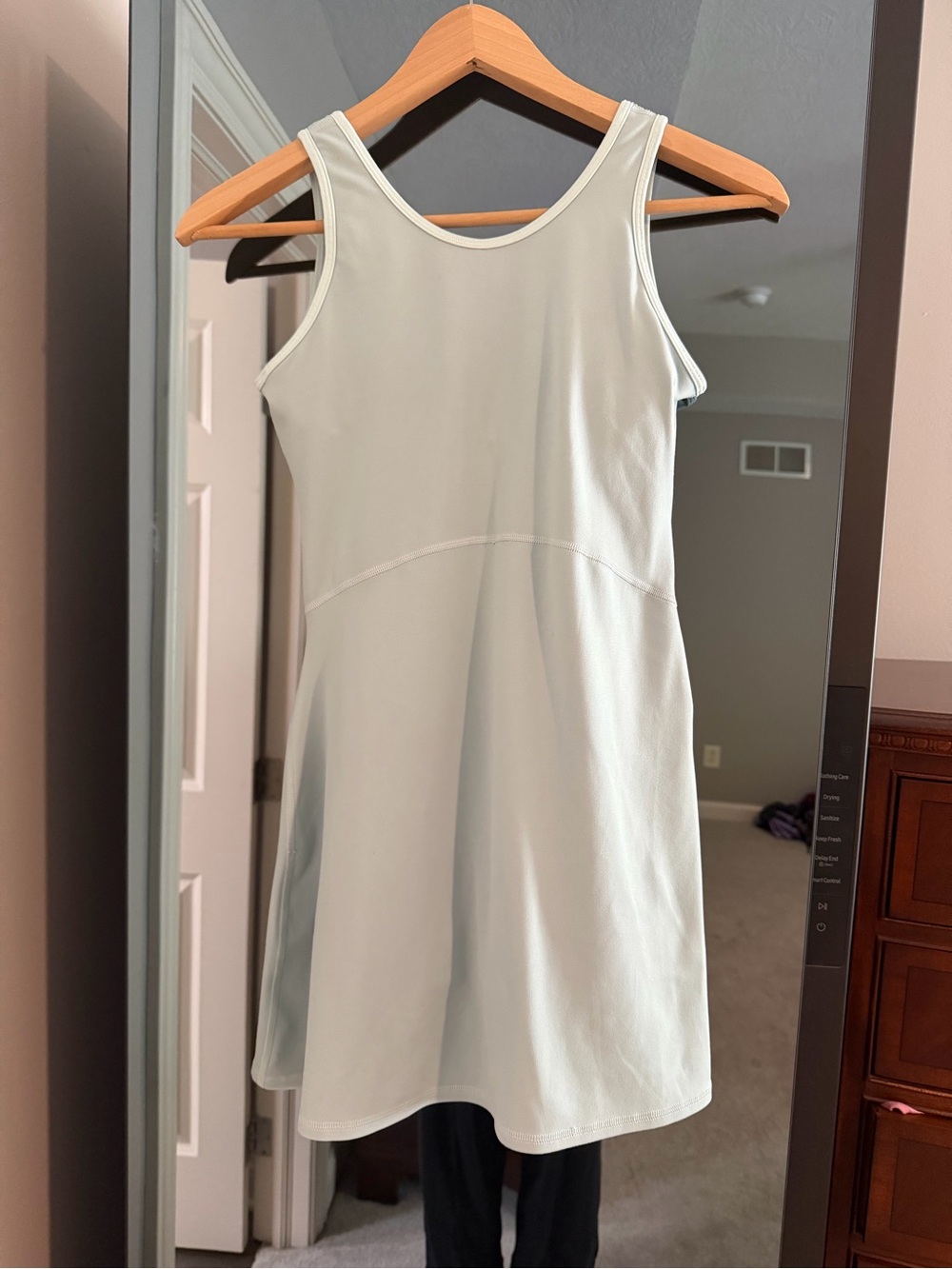 Athleta Sage Green Sleeveless A-Line Active Dress